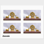 Tibet, wiel Lhasa - Dharma in de Jokhang tempel Rechthoekige Sticker (Vel)