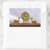 Tibet, wiel Lhasa - Dharma in de Jokhang tempel Rechthoekige Sticker (Tas)