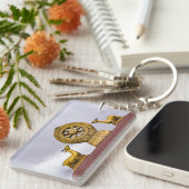 Tibet, wiel Lhasa - Dharma in de Jokhang tempel Sleutelhanger (Voorkant Rechts)