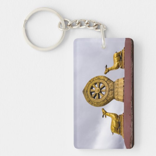 Tibet, wiel Lhasa - Dharma in de Jokhang tempel Sleutelhanger (Voorkant)