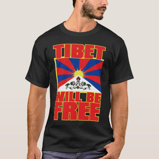 TIBET ZAL VRIJ ZIJN T-SHIRT (Voorkant)