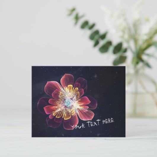 Tibet Zee Flower | Aangepast Briefkaart (Staand voorkant)
