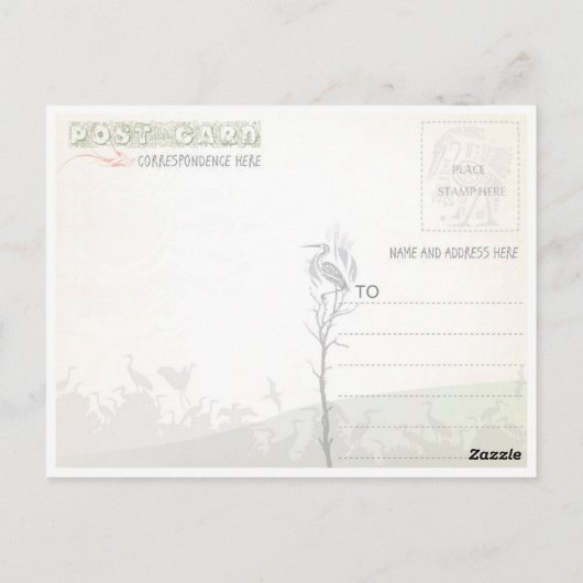 Tibet Zee Flower | Aangepast Briefkaart (Achterkant)