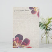 Tibet Zee Flower | gepersonaliseerde kantoorbenodi Briefpapier (Staand voorkant)