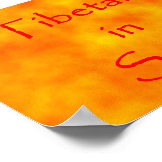 Tibetaan in Geest-Poster Poster (Hoek)