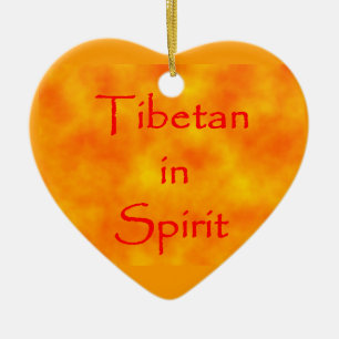 Tibetaan in het ornament Geest-hart
