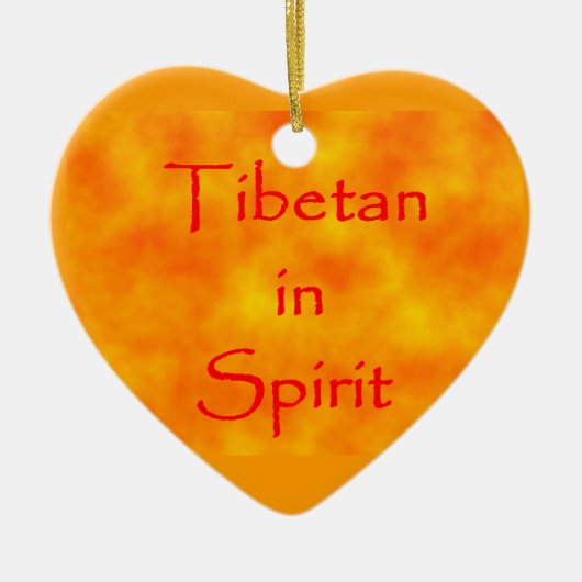 Tibetaan in het ornament Geest-hart (Voorkant)