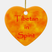 Tibetaan in het ornament Geest-hart (Achterkant)