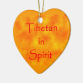 Tibetaan in het ornament Geest-hart (Links)
