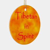 Tibetaan in Spirit-cirkel Keramisch Ornament (Rechts)