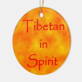 Tibetaan in Spirit-cirkel Keramisch Ornament (Links)