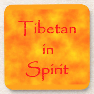 Tibetaan in Spirit-cork onderzetter