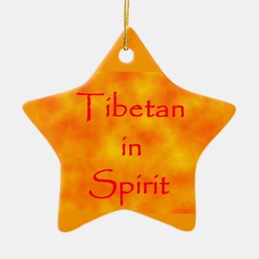 Tibetaan in Spirit-star ornament (Voorkant)