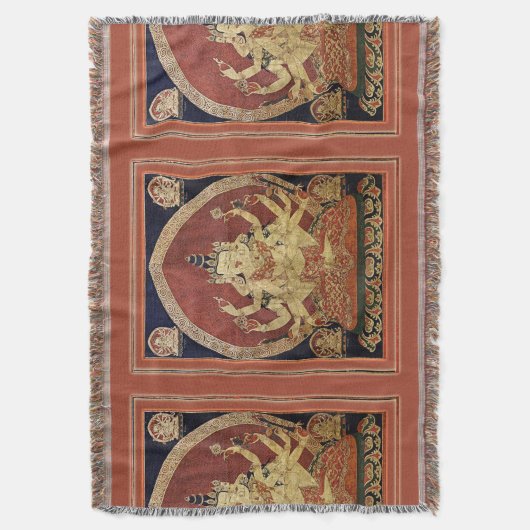 Tibetaan Thangka van Guhyasamaja Akshobhyavajra Deken (Voorkant Verticaal)