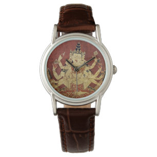 Tibetaan Thangka van Guhyasamaja Akshobhyavajra Horloge