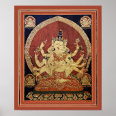 Tibetaan Thangka van Guhyasamaja Akshobhyavajra Poster (Voorkant)