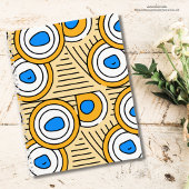 Tibetaans abstract patroon aardse achtergrond Blau Notitieboek