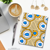 Tibetaans abstract patroon aardse achtergrond Blau Notitieboek