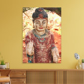 Tibetaans Boeddha verpakt canvas Afdruk (Insitu (Woonkamer))
