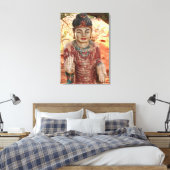 Tibetaans Boeddha verpakt canvas Afdruk (Insitu (Slaapkamer))