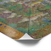 Tibetaans boeddhisme Blauwe geneeskunde Boeddha Perfect Poster (Hoek)