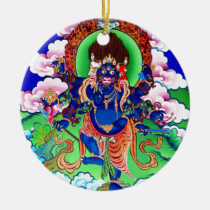 Tibetaans boeddhisme boeddhist Thangka ucchusma Keramisch Ornament