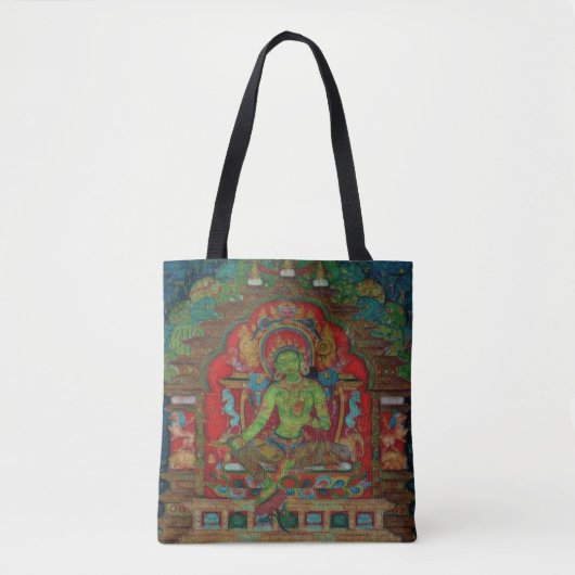Tibetaans boeddhisme Green Tara Tote Bag (Voorkant)