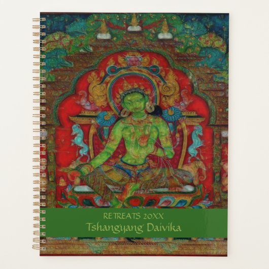 Tibetaans boeddhisme Groene Tara Gepersonaliseerd Planner (Voorkant)