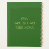 Tibetaans boeddhisme Groene Tara Gepersonaliseerd Planner (Achterkant)