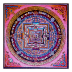 Tibetaans boeddhisme Kalachakra Sera - Mandala Perfect Poster