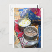 Tibetaans boeddhistisch aanbod briefkaart (Voorkant / Achterkant)