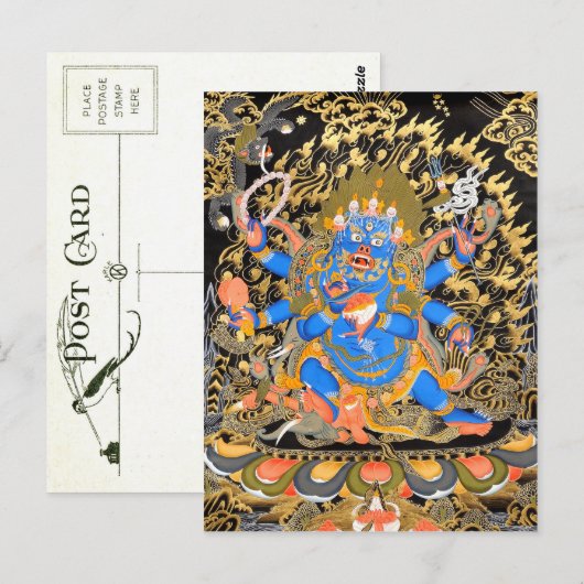 Tibetaans boeddhistisch Briefkaart (Voorkant / Achterkant)