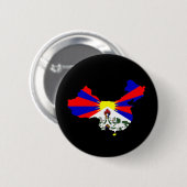 Tibetaans China Ronde Button 5,7 Cm (Voorkant /achterkant)