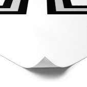 Tibetaans eeuwigdurende knot oneindig symbool reli poster (Hoek)