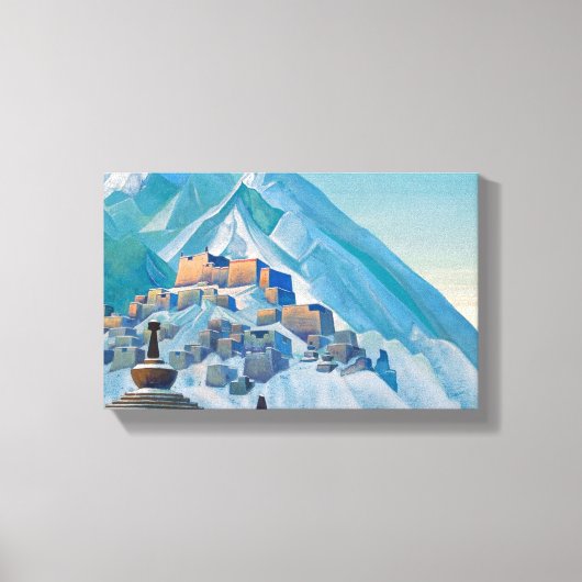 Tibetaans landschap in het Himalaya-gebergte Canvas Afdruk (Voorkant)