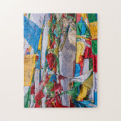 Tibetaans landschap met gebedsvlaggen - Himalaya Legpuzzel (Verticaal)