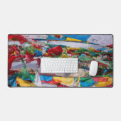 Tibetaans landschap met gebedvlaggen - Himalaya Bureaumat (Keyboard & Muis)