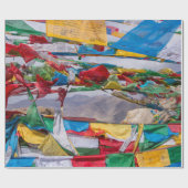 Tibetaans landschap met gebedvlaggen - Himalaya Cadeaupapier (Vlak)
