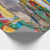 Tibetaans landschap met gebedvlaggen - Himalaya Cadeaupapier (Hoek)