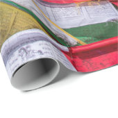 Tibetaans landschap met gebedvlaggen - Himalaya Cadeaupapier (Rol Hoek)