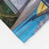 Tibetaans landschap met gebedvlaggen - Himalaya Fleece Deken (Hoek)