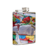 Tibetaans landschap met gebedvlaggen - Himalaya Heupfles (Rechts)