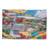 Tibetaans landschap met gebedvlaggen - Himalaya Kussensloop (Achterkant)