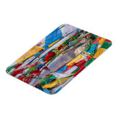 Tibetaans landschap met gebedvlaggen - Himalaya Magneet (Linkerzijde)