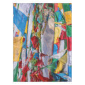 Tibetaans landschap met gebedvlaggen - Himalaya Tafelkleed (Voorkant)