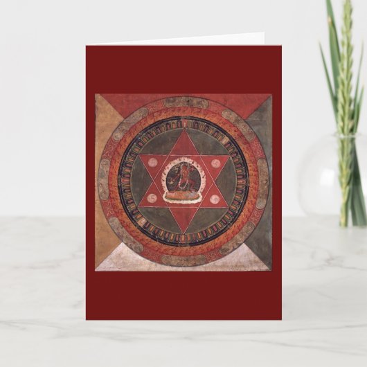 Tibetaans Mandala Kaart (Voorkant)