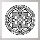 Tibetaans Mandala Poster (Voorkant)