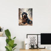 Tibetaans Mastiff Dog Art Print Poster (Thuiskantoor)