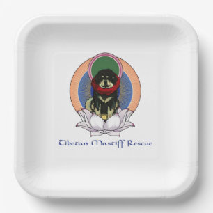 Tibetaans Mastiff Logo Paper Bord