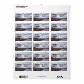 Tibetaans meer etiket (Full Sheet)